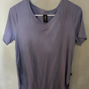 Skechers Lavender V-Neck Short Sleeve Tee